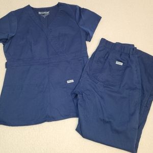 Grey's Anatomy by Barco Women's scrubs set Navy size medium